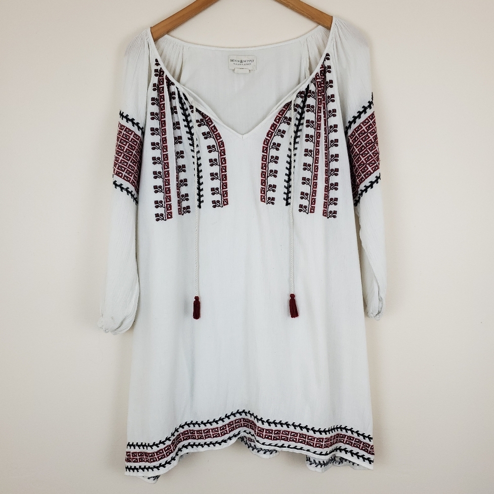 Denim & Supply Ralph Lauren Embroidered Gauze Dress
